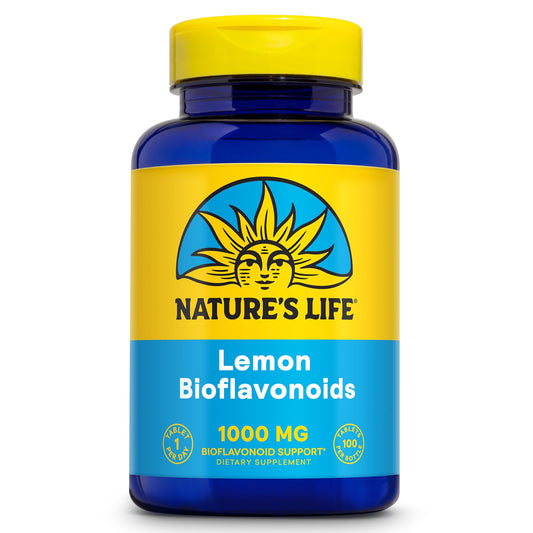 Nature's Life Lemon Bioflavonoids 1000mg bottle and label