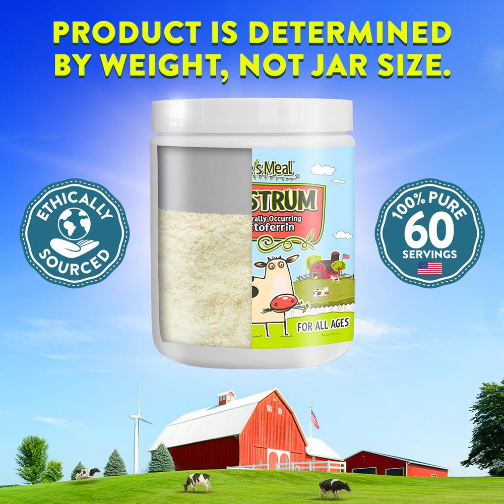 Colostrum powder mixed into smoothie