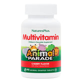 Natures Plus Animal Parade Cherry Flavor Kids Multivitamin Chewables – 90 animal-shaped tablets