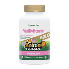 Natures Plus Animal Parade Gold Kids Multivitamin Watermelon Flavor chewables - 120 tablets