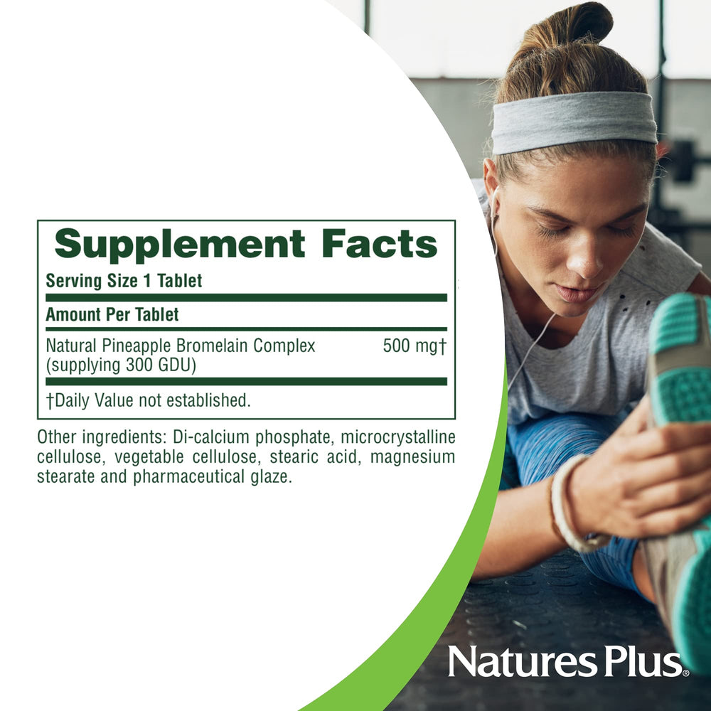 Gluten-free bromelain supplement packaging