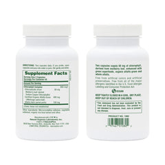 Chlorophyll Complex capsules close-up