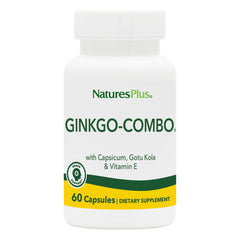 Natures Plus Gingko-Combo bottle with 60 vegan capsules