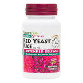 Bottle label for Natures Plus Herbal Actives Red Yeast Rice Extended Release 600mg