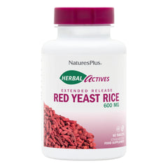Natures Plus Herbal Actives Red Yeast Rice extended-release bottle with 2-pack