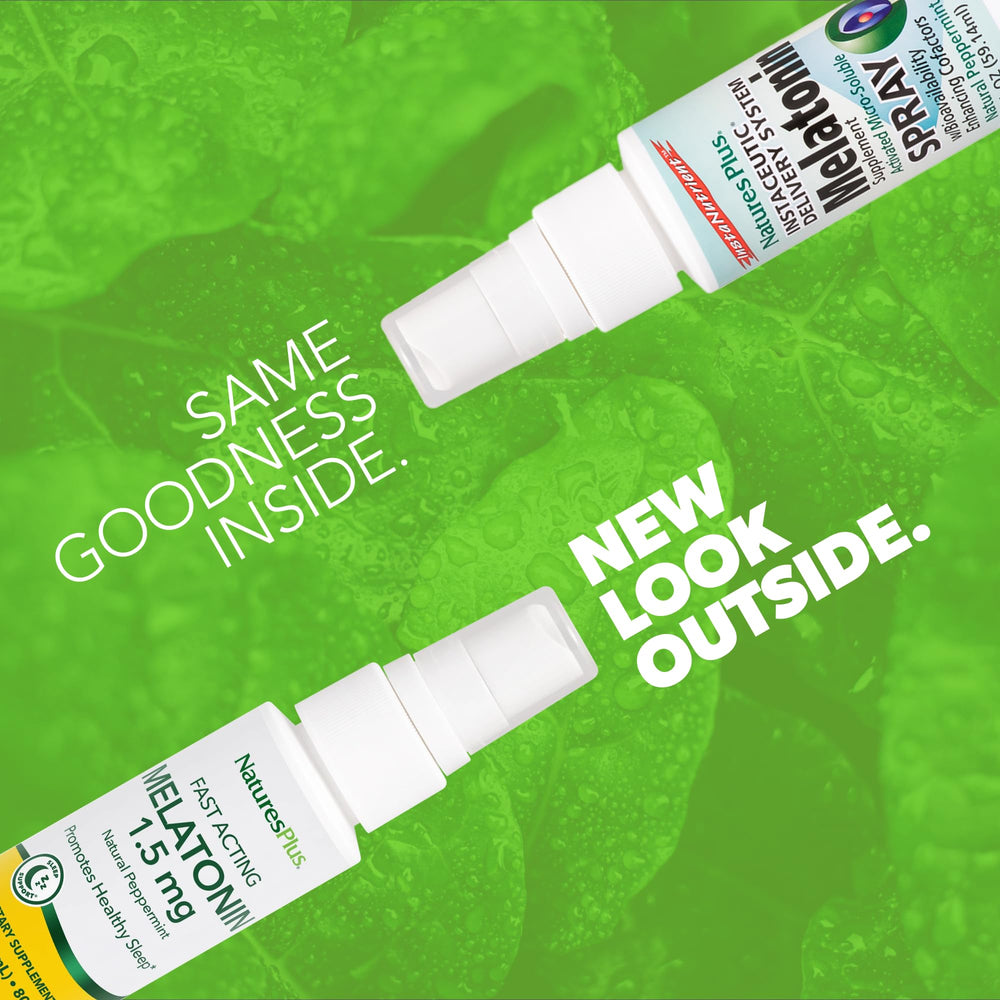 Bottle label highlights 1.5 mg melatonin and 2.5 mg vitamin B6