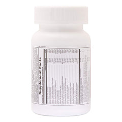 Label showing vitamins and minerals in Natures Plus Procreation Women