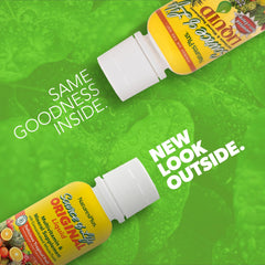 Bottle label for Source of Life Liquid Tropical Fruit 8 oz