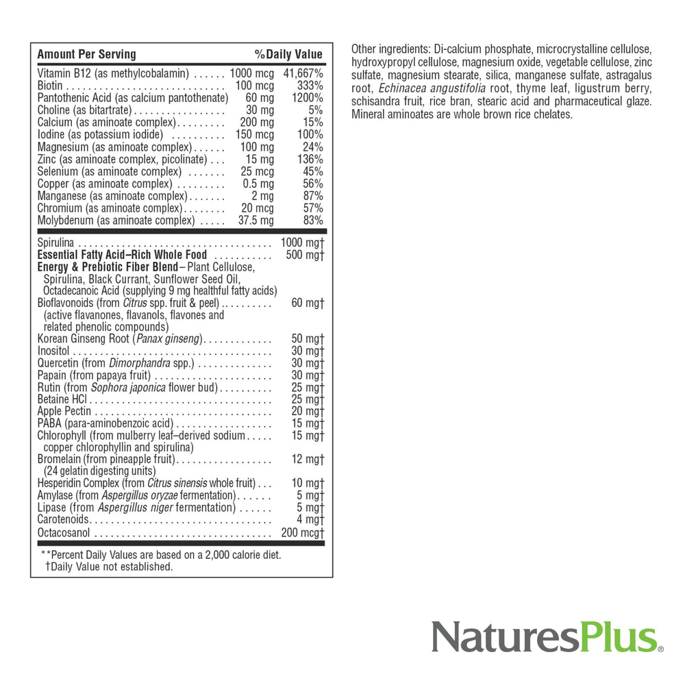 Gluten-free and hypoallergenic vegetarian multivitamin