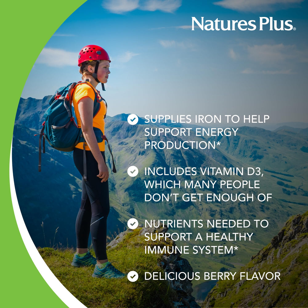 Ingredients list showing essential vitamins and minerals for women
