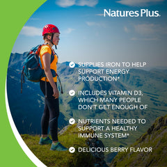 Ingredients list showing essential vitamins and minerals for women