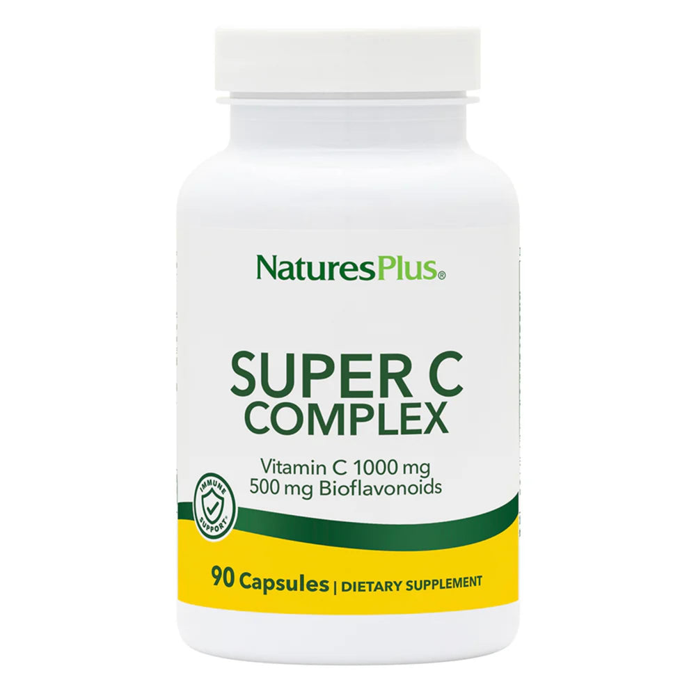 Natures Plus Super C Complex 1000 mg Vitamin C, 90 Vegetarian Capsules