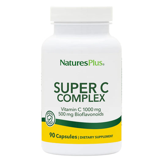 Natures Plus Super C Complex 1000 mg Vitamin C, 90 Vegetarian Capsules