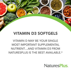 Vitamin D3 1000 IU bottle label with cholecalciferol