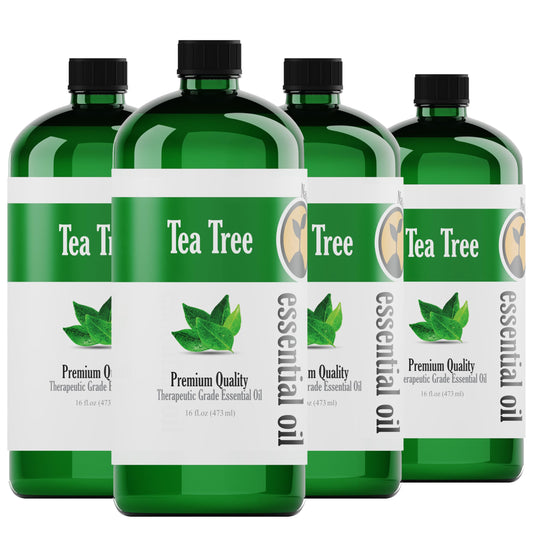 Natures-Star Tea Tree Essential Oil 16 oz in amber glass bottle