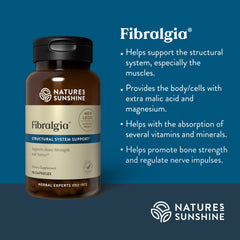 Close-up of Fibralgia capsules in bottle