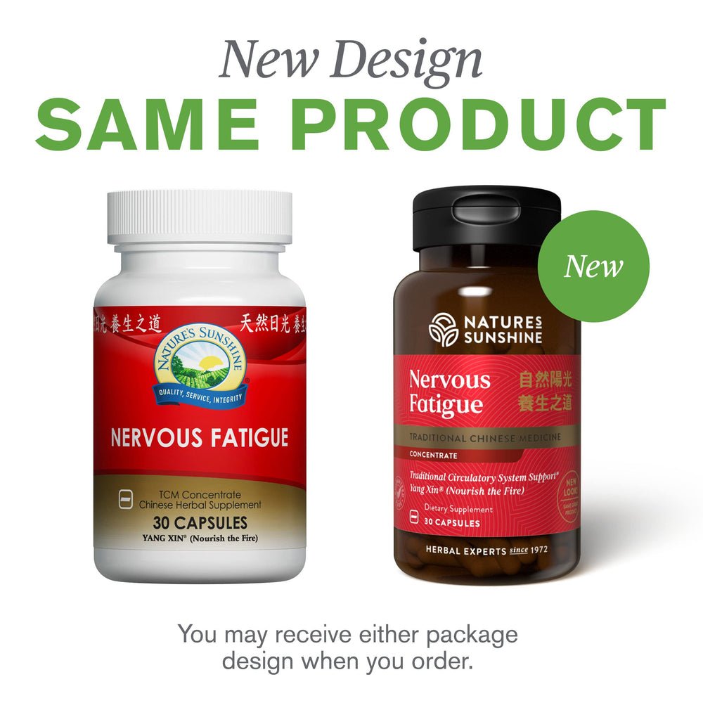 Herbal ingredients prepared with bottle for Nervous Fatigue Concentrate