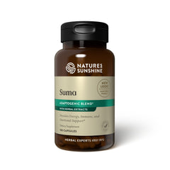 Front view of Nature's Sunshine Suma Combination bottle showing 100 capsules
