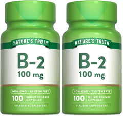 Nature's Truth B2 Vitamin bottle label