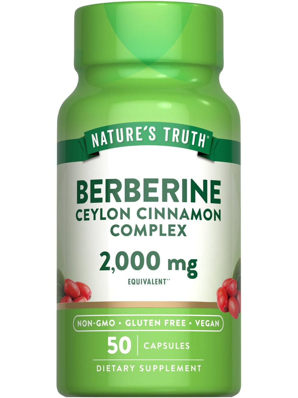Nature's Truth Berberine with Ceylon Cinnamon Complex bottle