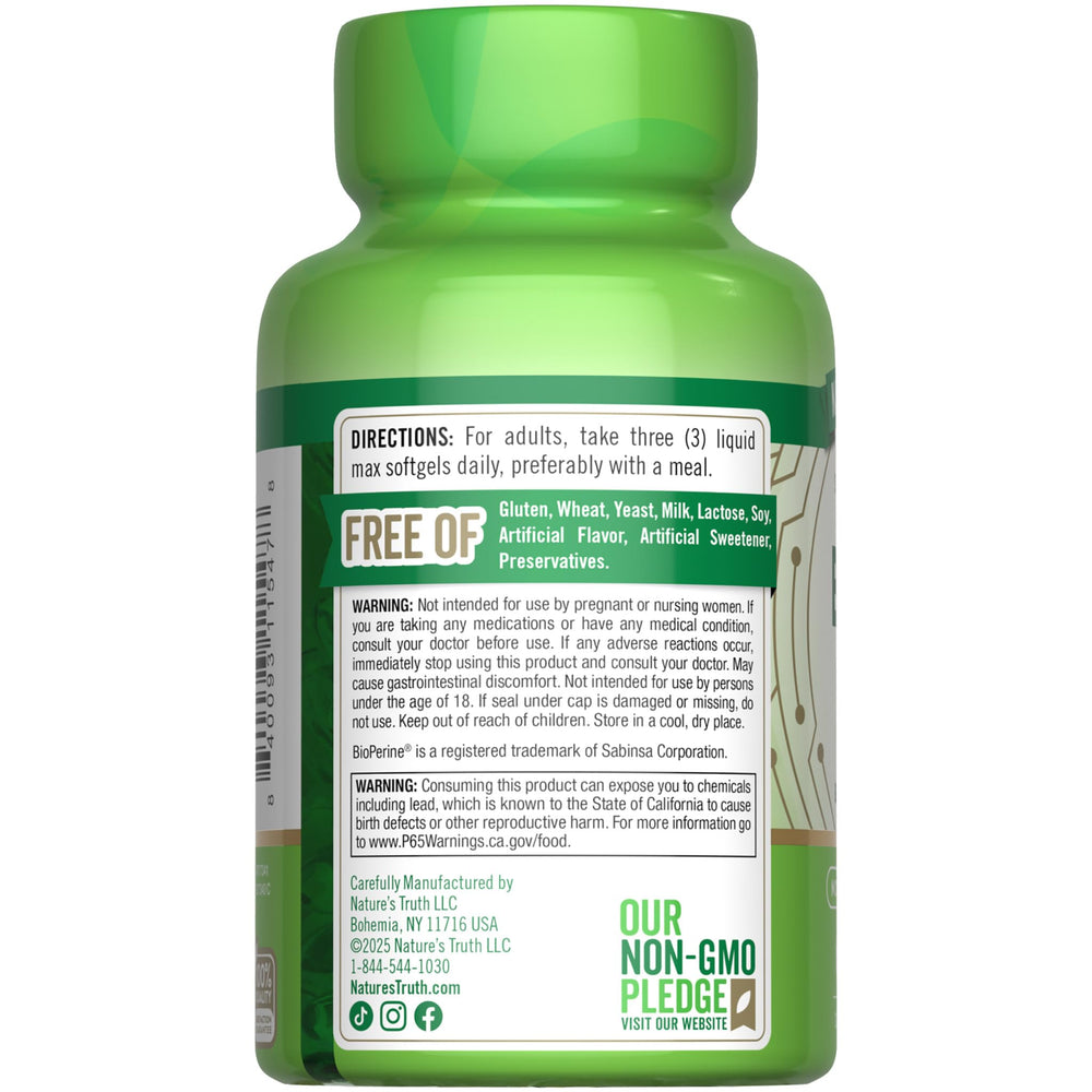 Brain Up Softgels product packaging interior
