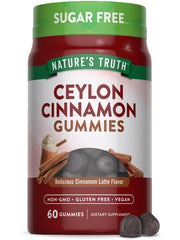 Bottle packshot of Nature's Truth Ceylon Cinnamon Gummies