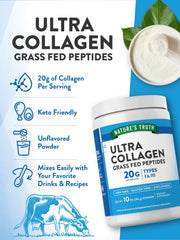 Nutrition ingredients panel for collagen peptides powder