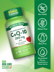 Close-up of rapid-release CoQ10 softgels