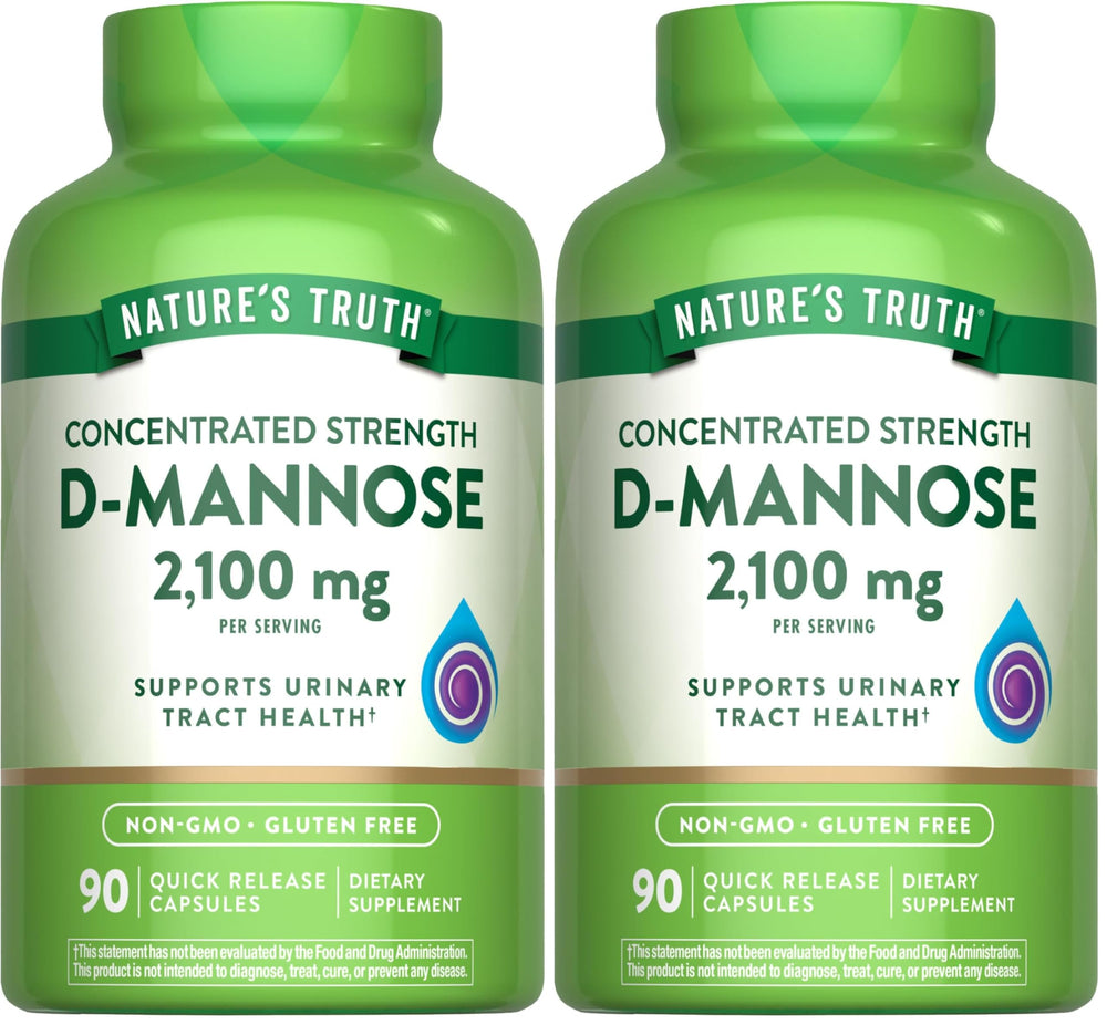 Nature's Truth D-Mannose Capsules bottle front