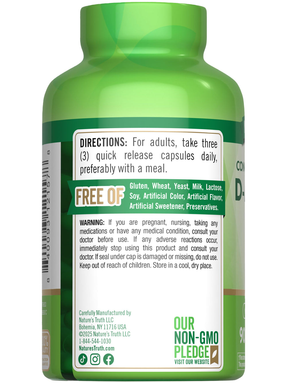 Lifestyle scene with Nature's Truth D-Mannose Capsules on a desk