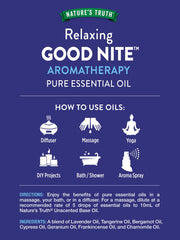 Diffuser with Nature's Truth Good Nite Pure Essential Oil