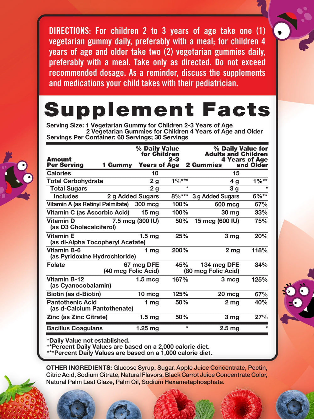 Front cover of Nature's Truth Kids Multivitamin Gummies bottle