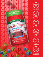 Gummies close-up showing berry punch flavor