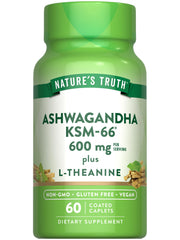 Nature's Truth KSM-66 Ashwagandha bottle front with 60 caplets