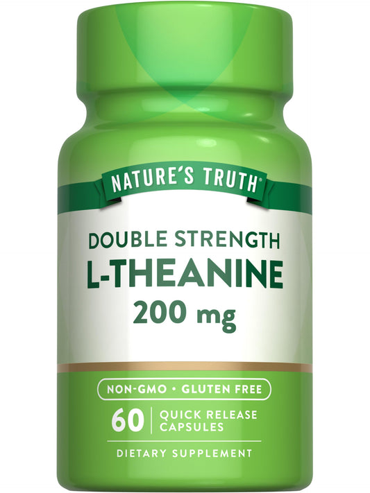 Nature's Truth L-Theanine bottle and capsules