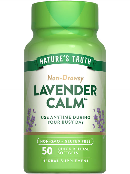 Nature's Truth Lavender Calm Softgels bottle - 50 count