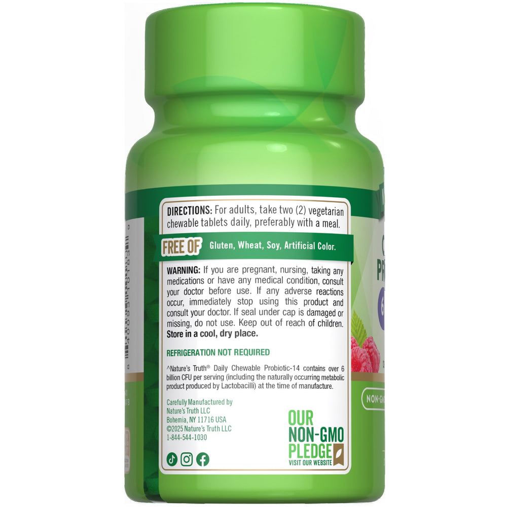 Nature's Truth logo with probiotic branding
