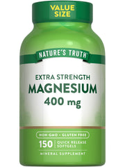 Nature's Truth Magnesium 400mg softgel bottle front view