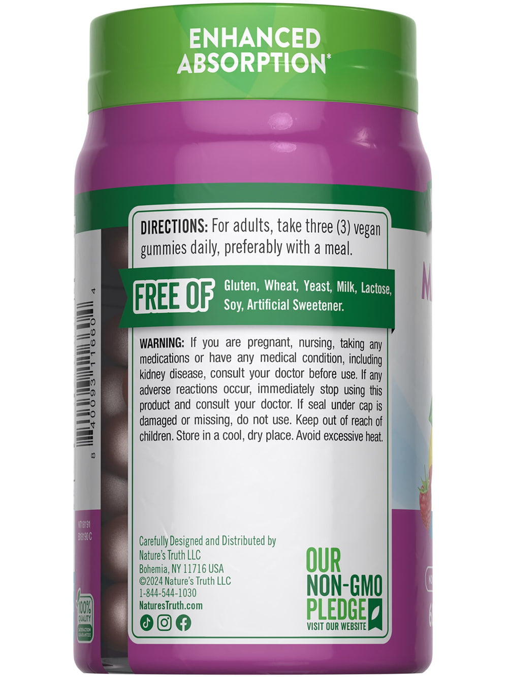 Box and packaging of Nature's Truth Magnesium Gummies Pack of 2