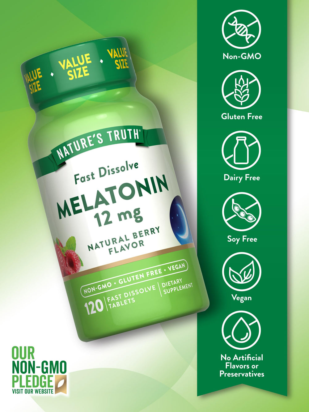 Vegan, Non-GMO and Gluten Free claims on packaging