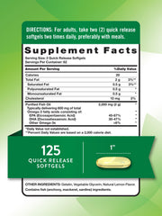 Lemon flavor burpless omega-3 softgels illustration