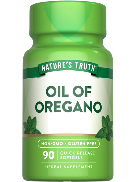 Nature's Truth Oregano Oil Softgels bottle front