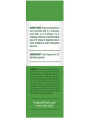 Product shot of Nature's Truth Peppermint Essential Oil 15 mL