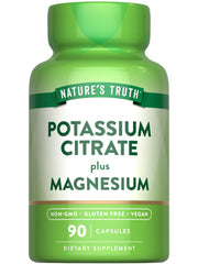 Bottle of Nature's Truth Potassium Citrate + Magnesium Capsules – 90 count