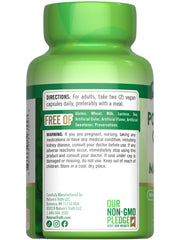 Close-up of Nature's Truth label on potassium citrate magnesium capsules