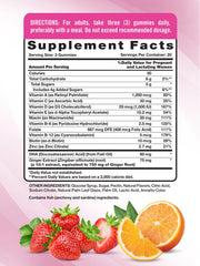 Close-up of Nature's Truth prenatal gummies in fruit flavor