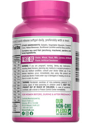 Lifestyle image of a pregnant woman taking a prenatal vitamin