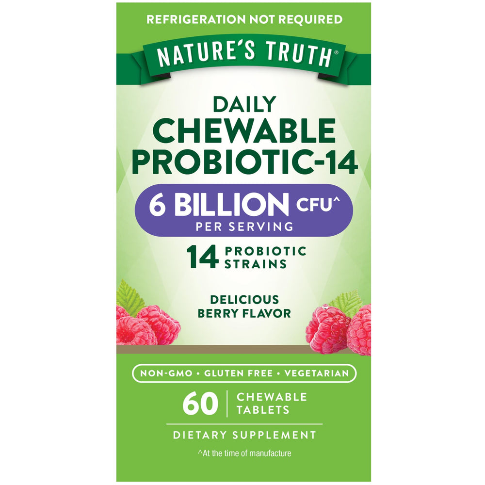 Nature's Truth Probiotic Chewable Berry Bottle - 60 Count