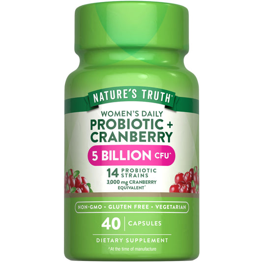 Nature's Truth Probiotics for Women bottle with label