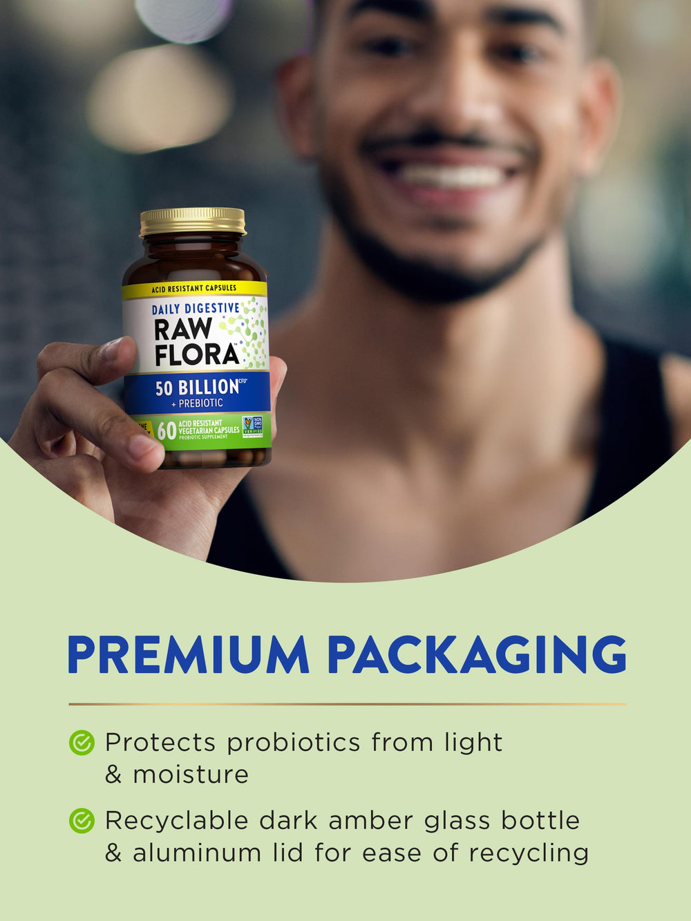 Supports gut health and digestive wellness with Raw Flora